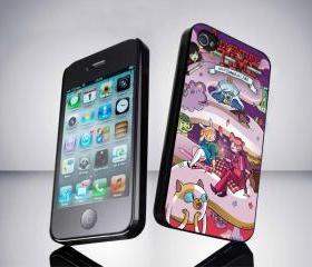 Adventure Time With FIONNA AND CAKE 3 on iPhone 5 Case, iPhone 4 Case, iPhone 4s Case, Unique iPhone Case, iPhone Case Cover (DEFAULT : iPhone 5 Black Case)